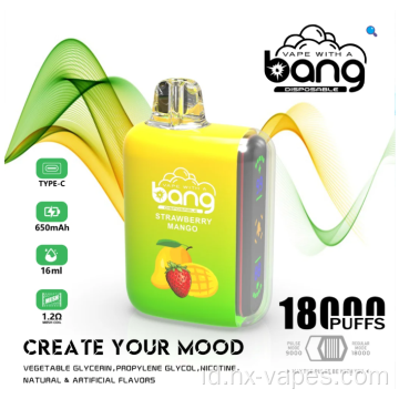 Bang Vape 18000 Puffs LED display